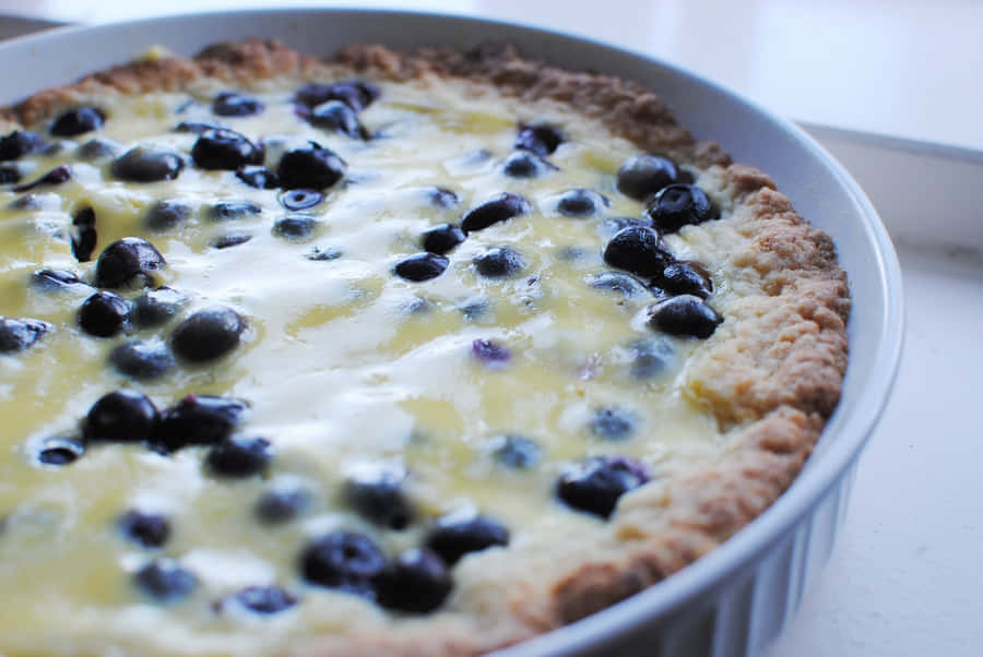 Delicious Blueberry Tart Wallpaper