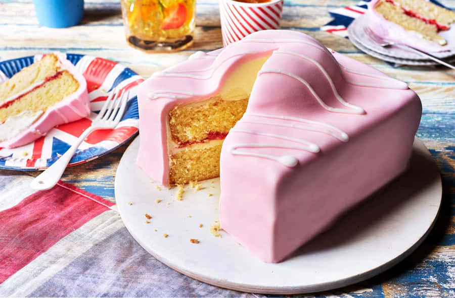 Delicious Cake Topped With Fondant Wallpaper