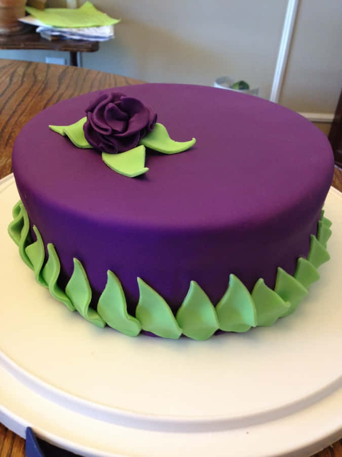 Delicious Homemade Cake Fondant Wallpaper