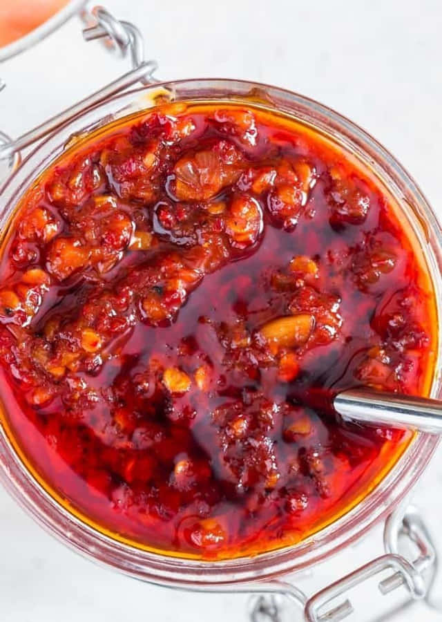 Delicious Homemade Szechuan Sauce In A Bowl Wallpaper