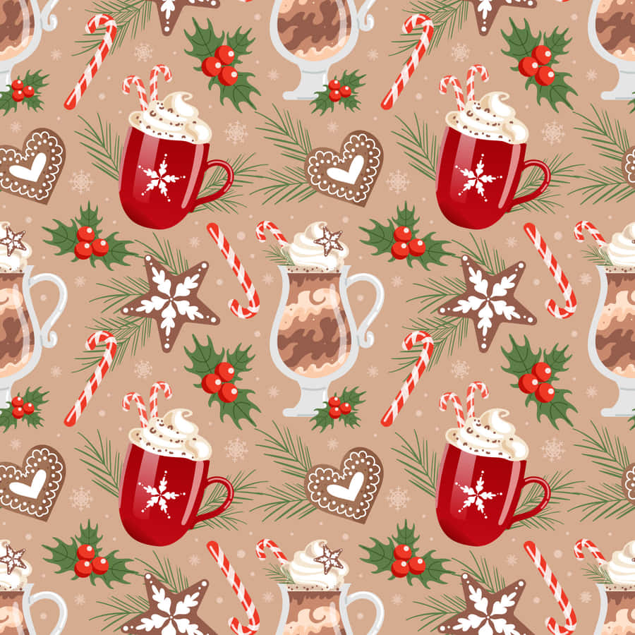 Delicious Hot Chocolate With Whipped Cream And Cocoa Powder Wallpaper