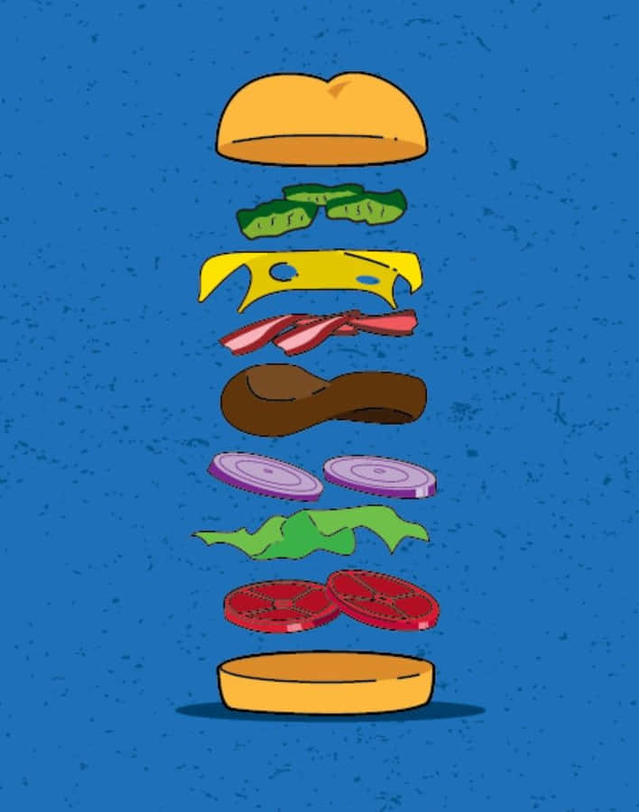 Delicious Krabby Patty From The World Of Spongebob Squarepants Wallpaper