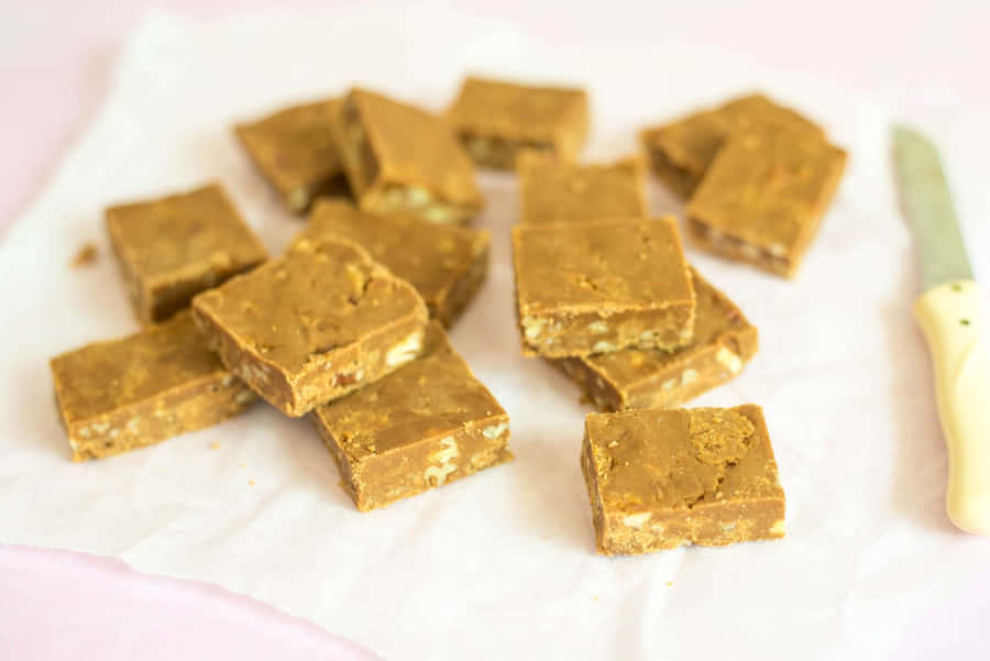 Delicious Penuche Fudge Close-up Wallpaper