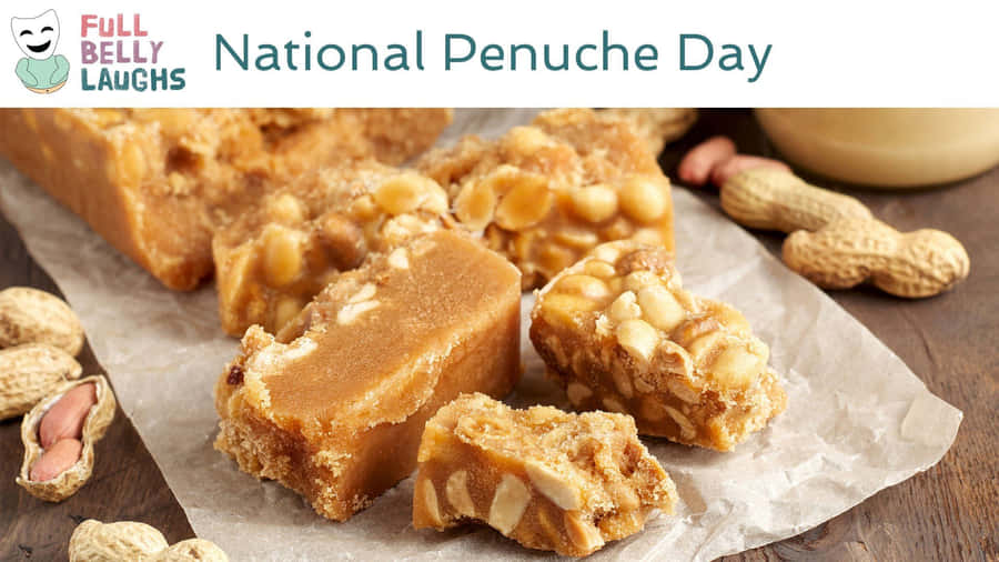 Delicious Penuche Fudge On A Plate Wallpaper