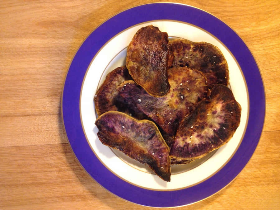 Delicious Purple-colored Sweet Potatoes Wallpaper