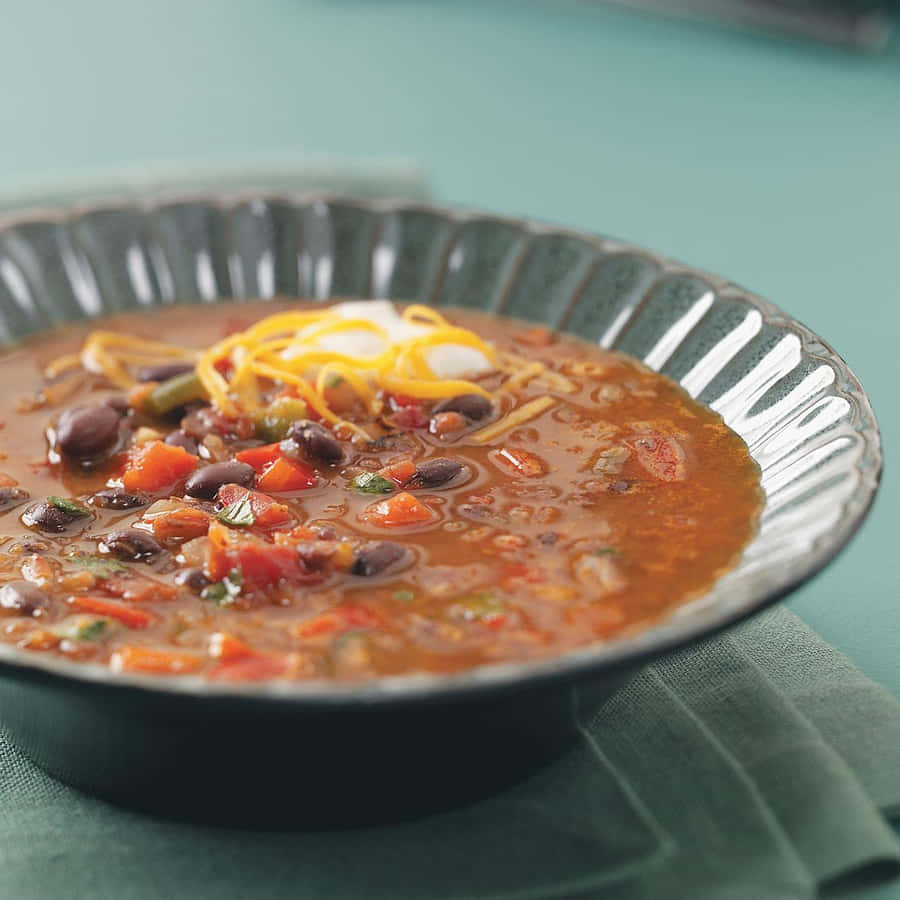 Deliciously Creamy Black Bean Soup Wallpaper