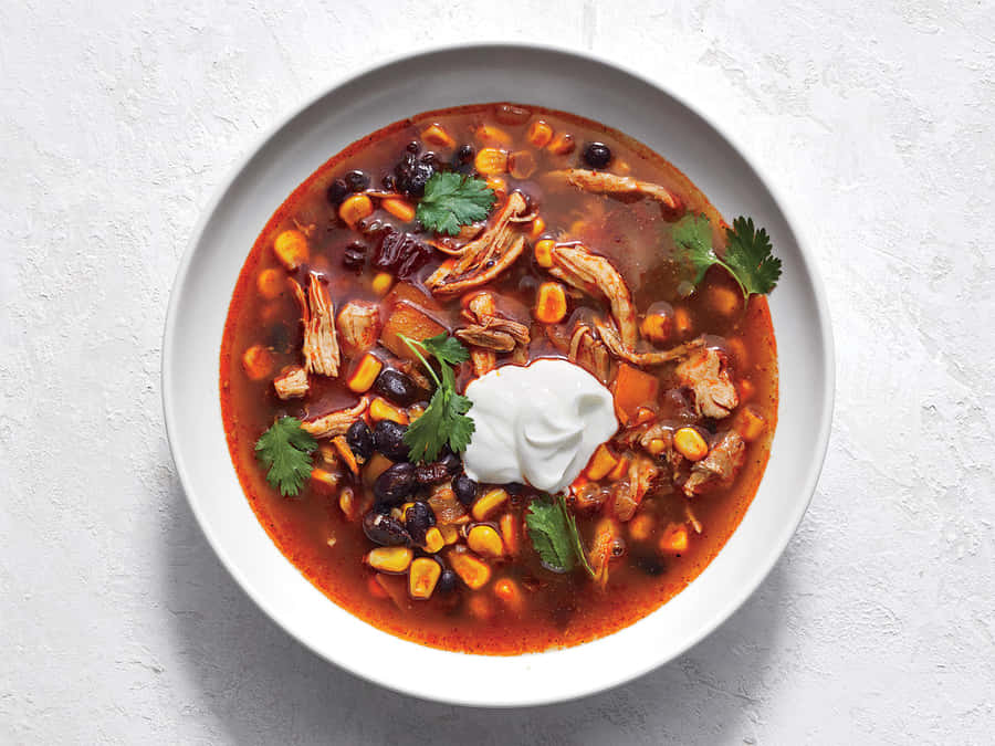 Deliciously Hearty Black Bean Soup Wallpaper