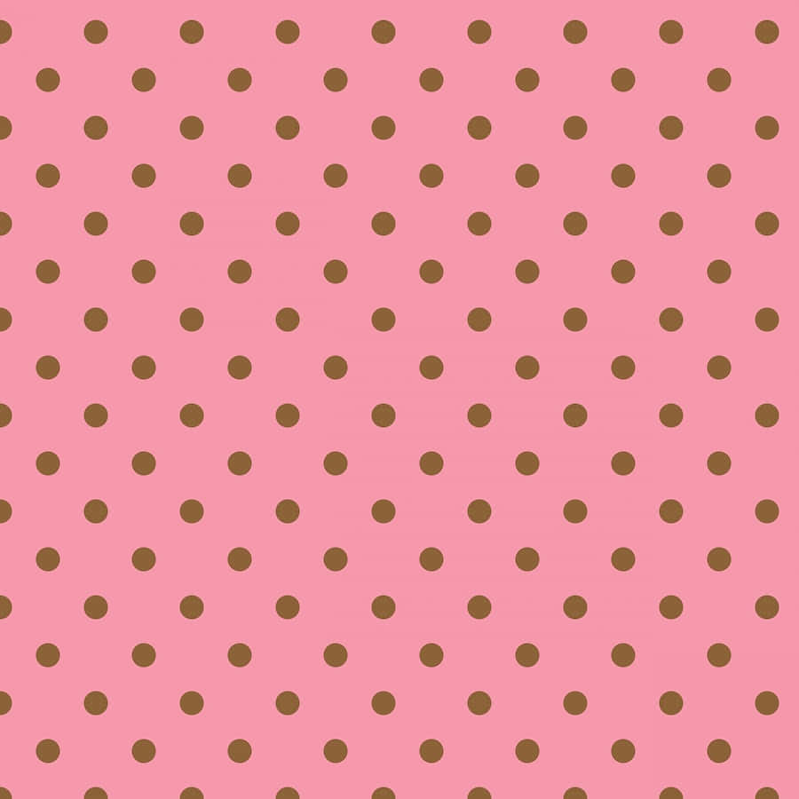 Delightful Brown Polka Dot Wallpaper Wallpaper