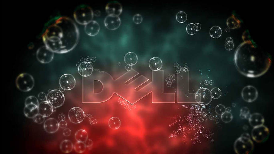 Dell Hd Logo With Bubbles Wallpaper