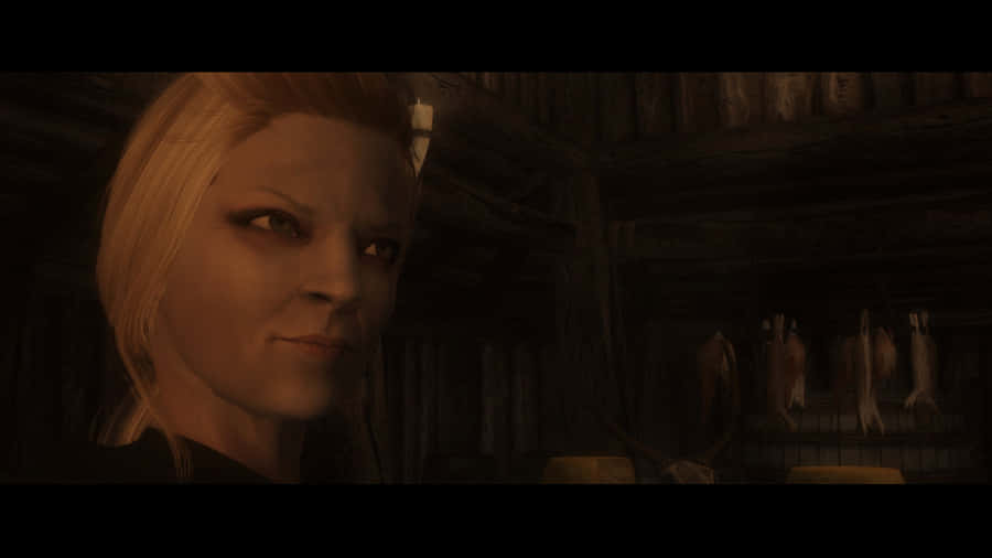 Delphine, The Blade Agent In Action In Skyrim Wallpaper