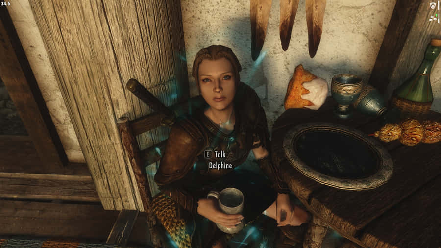 Delphine, The Blades Agent From Skyrim Wallpaper