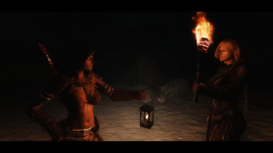 Delphine, The Dragonborn Ally In Skyrim Wallpaper