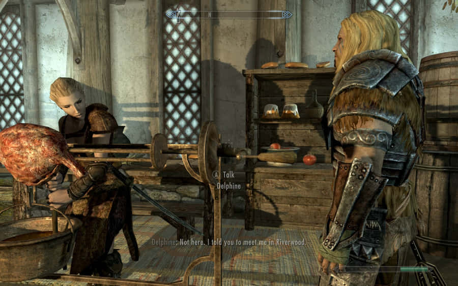 Delphine, The Secretive Blade In Skyrim Wallpaper
