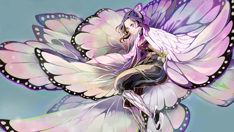Demon Slayer Butterfly Character Art Wallpaper
