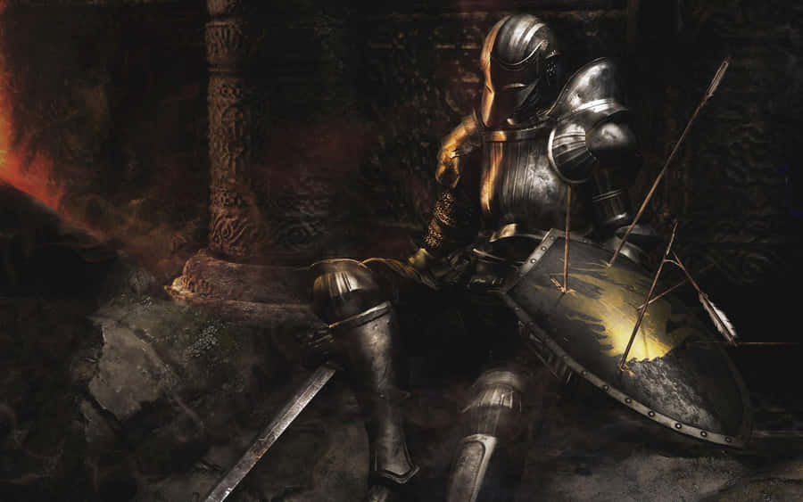 Demon Souls Knight Resting Wallpaper