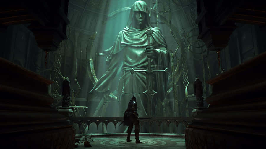 Demon Souls Tower Knight Statue Wallpaper