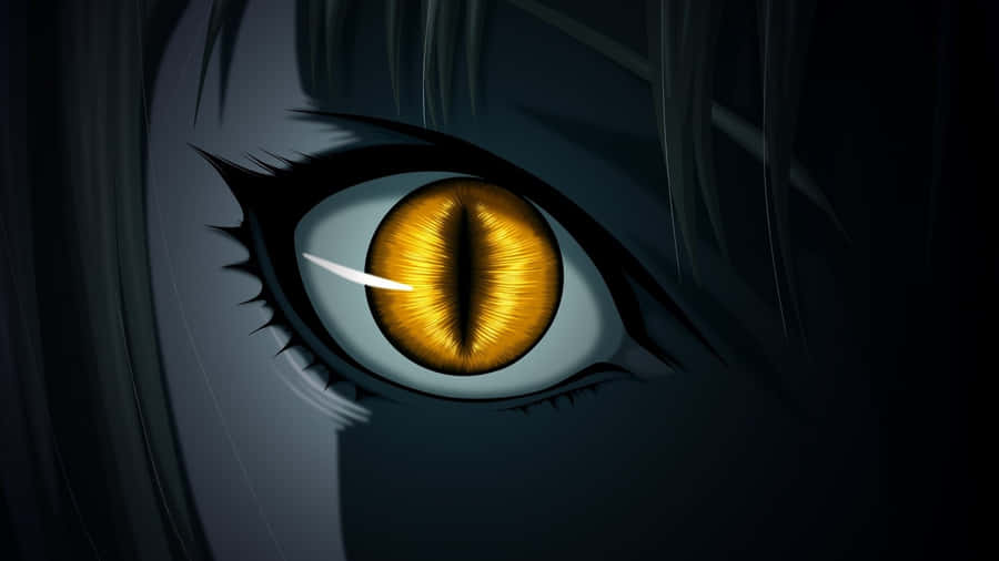 Demonic Anime Eye Closeup Wallpaper