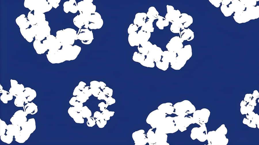 Denim Tears Floral Pattern Wallpaper