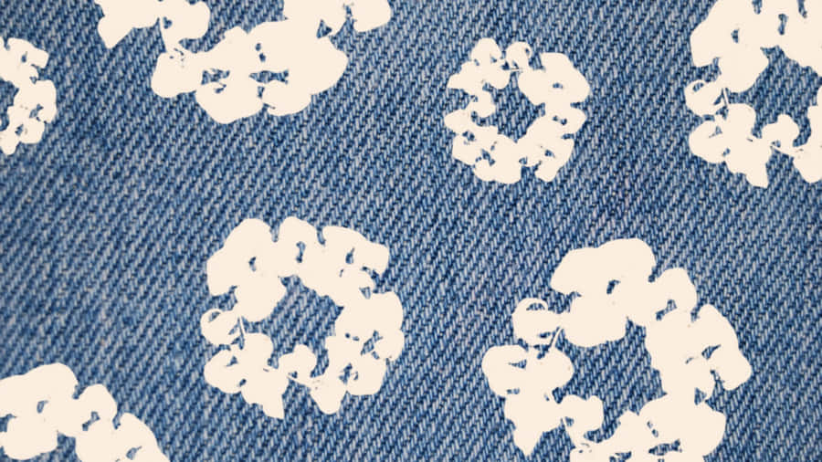 Denim Tears Floral Pattern Wallpaper