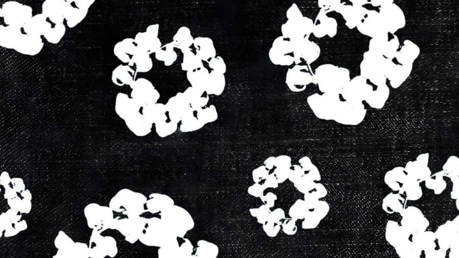 Denim Tears Floral Pattern Wallpaper