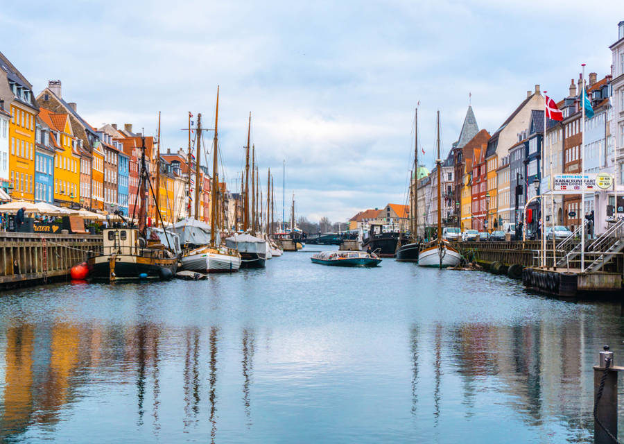 Denmark Nyhavn Canal Wallpaper