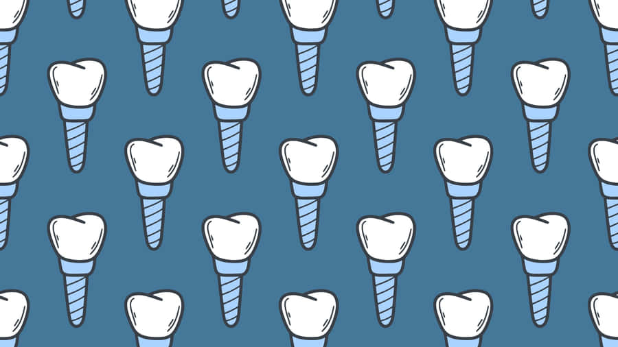 Dental_ Implants_ Pattern_ Background Wallpaper