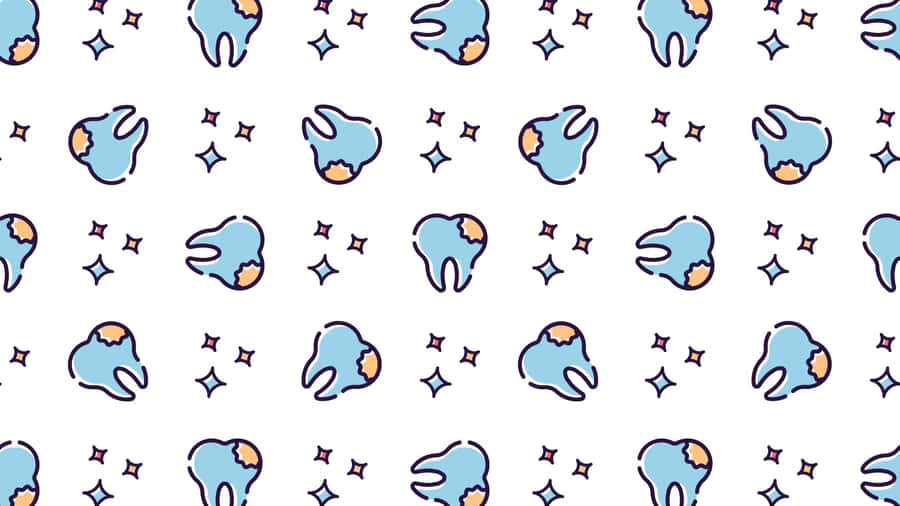 Dental Pattern Background Wallpaper