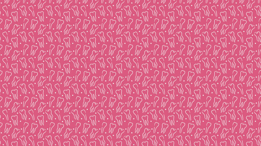 Dental Tooth Pattern Background Wallpaper