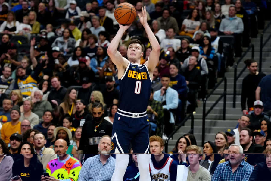 Denver Basketball Player Jump Shot Wallpaper