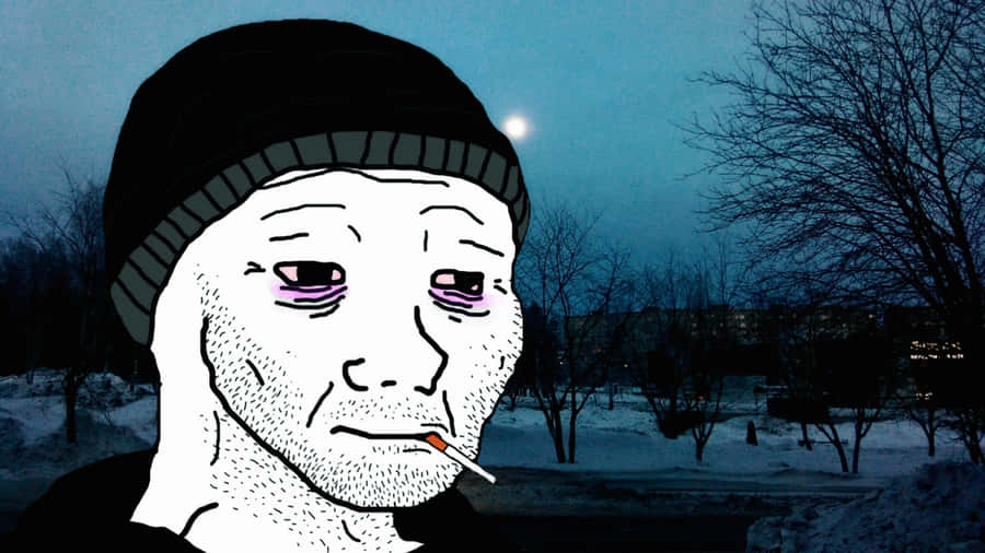 Depressed Face Meme Wallpaper