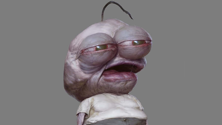 Depressed Face Meme Character Wallpaper