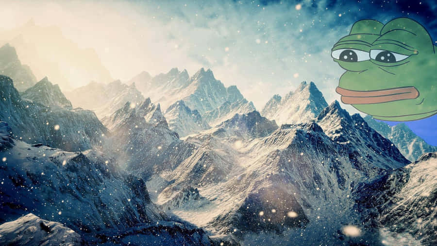 Depressed Face Meme Mountains Wallpaper