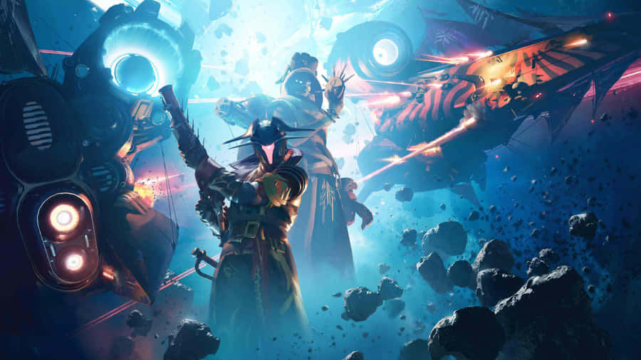 Destiny2 Lightfall Epic Battle Artwork Wallpaper