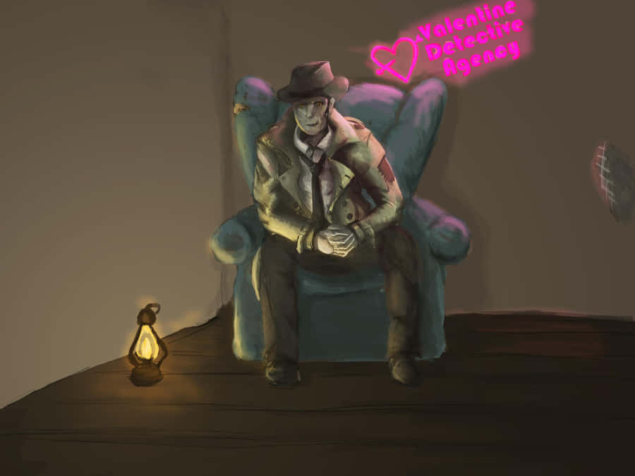 Detective Nick Valentine In Action Wallpaper