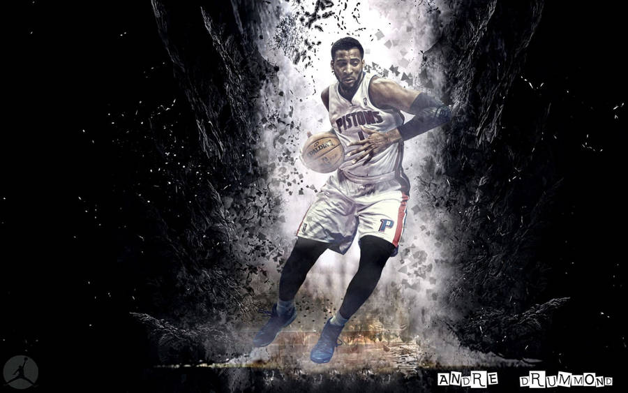 Detroit Pistons Center Andre Drummond Wallpaper