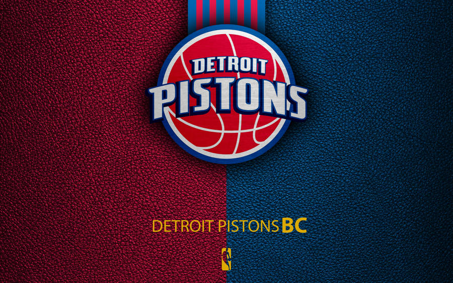 Detroit Pistons Textured Logo Wallpaper