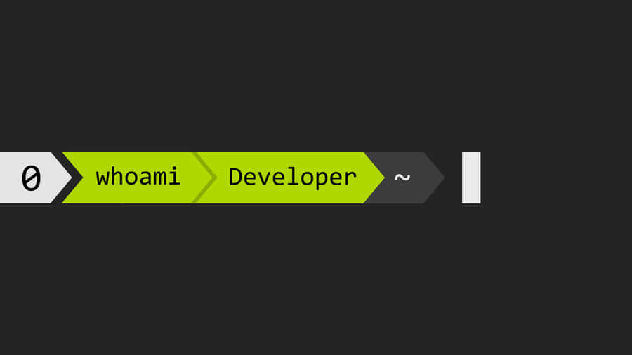 Developer Command Line Identity Wallpaper