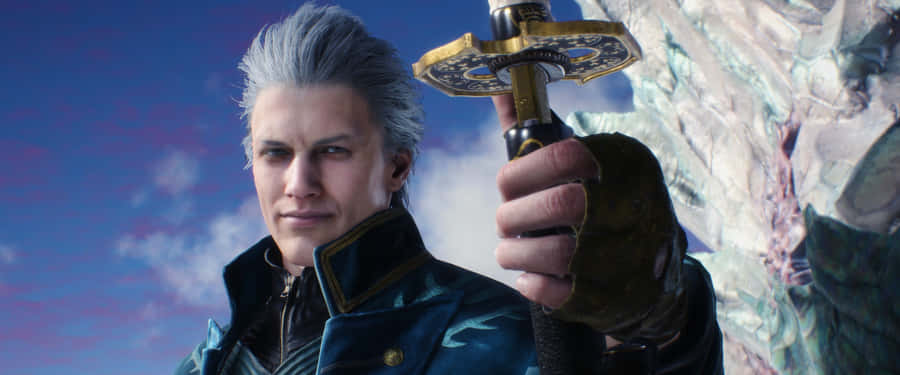 Devil May Cry5 Vergil With Yamato Wallpaper