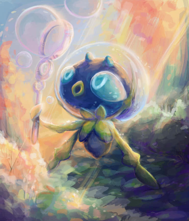 Dewpider Blowing Bubbles Wallpaper