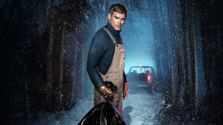 Dexter Morgan Dark Forest Scene Wallpaper