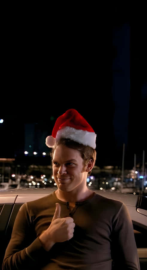 Dexter Morgans Festive Moment Wallpaper