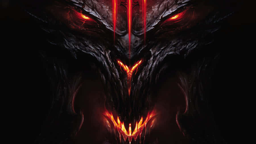 Diablo 4k Black Dragon Face Wallpaper