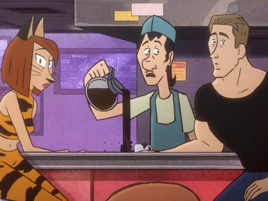 Diabolical Tiger Girl [wallpaper] Wallpaper