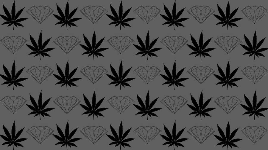 Diamond Supply Co Gray Pattern Wallpaper