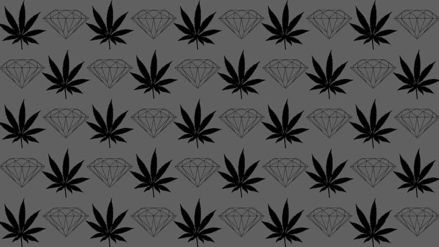 Diamond Supply Co Logo Black Cannabis Wallpaper