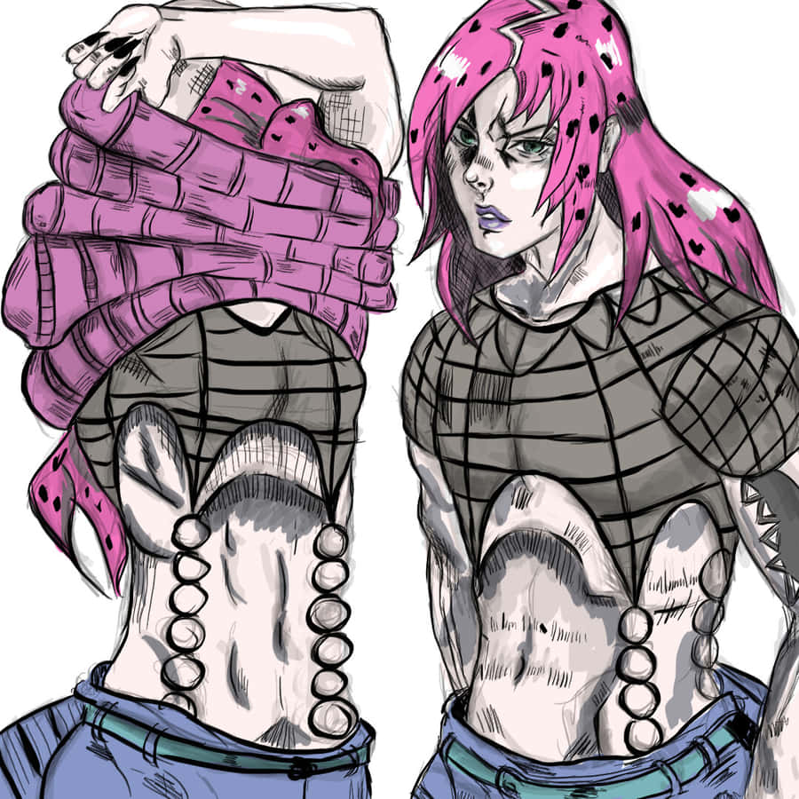 Diavolo From Jojo's Bizarre Adventure, A Menacing Stand User Wallpaper
