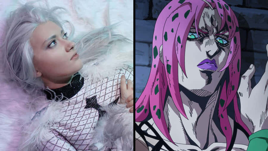 Diavolo From Jojo's Bizarre Adventure In A Fierce Pose Wallpaper