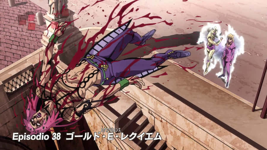 Diavolo, The Main Villain From Jojo's Bizarre Adventure, On A High-quality Background Wallpaper