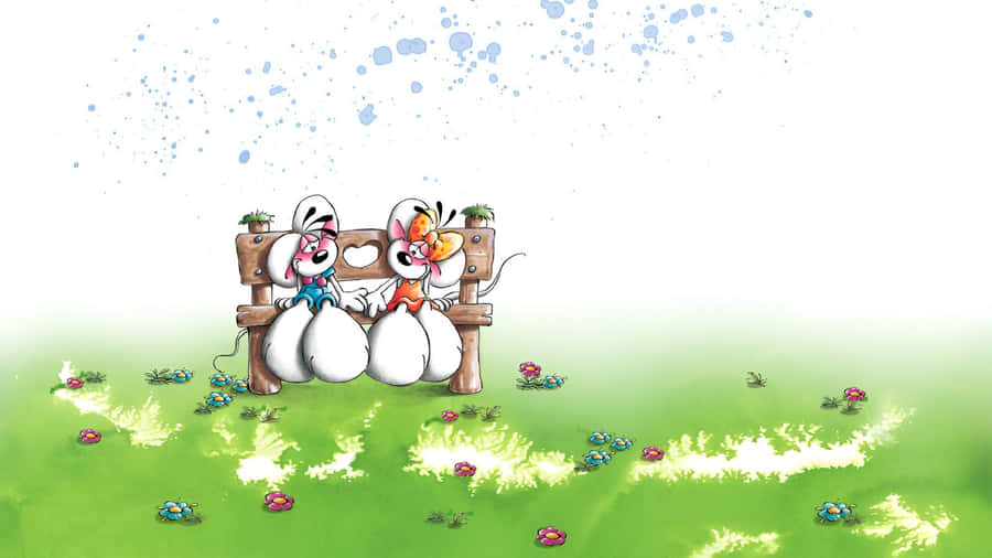 Diddl And Friends Relaxing Wallpaper