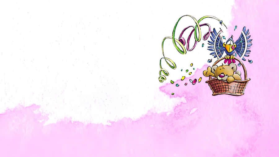 Diddl Balloon Adventure Wallpaper